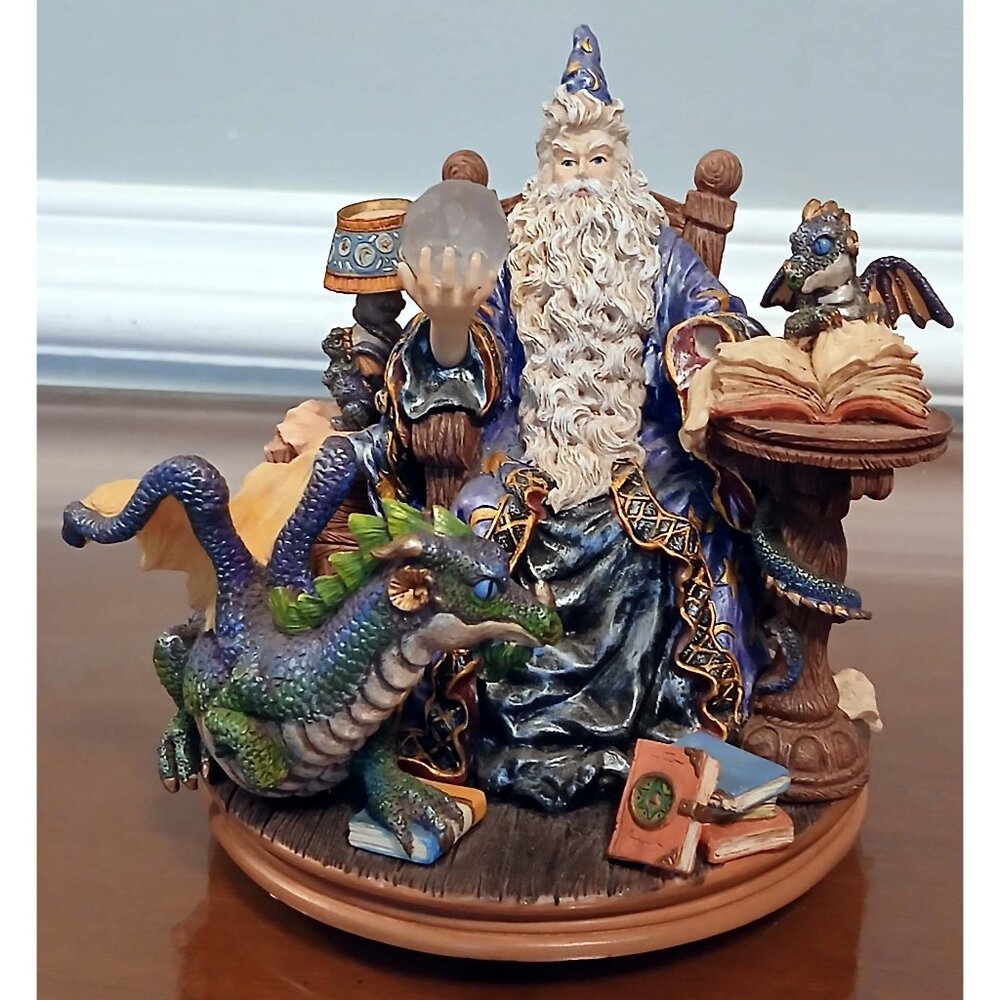 Westland Wizard dragon Musical medieval fantasy figurine